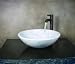 Stone Vessel Sink Stone Bowl LUX-DAGDA: 16.5 W x 5.5 H x 16.5 Depth