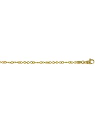 18K Yellow Gold Silk Bracelet 7 Inch