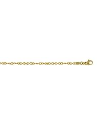 18K Yellow Gold Silk Necklace 16 Inch