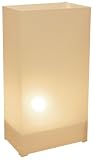 12 Count White Plastic Luminarias