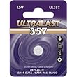Ultralast UL-357 Watch/Electronic Silver Oxide Battery Retail Packs