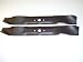 Set of 2, Made In USA Heavy Duty Replacement Blades For Cub Cadet 742-3033, 759-3830, 742-04101, 742-04081. .204 Thick Heat Hardened Steel