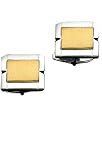 14K Brushed Gold in Center of Sterling Silver Frame Cuff Links