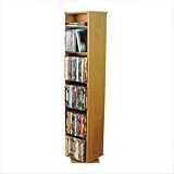 Revolving Media Library in Oak