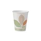 SOLO 378PLA-J7234 Bare Design Paper with PLA Lining Eco-Forward Compostable Hot Cup, 8 oz Capacity (20 Packs of 50 cups)