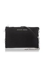 Armani Bolso asa al hombro Saffiano (Azul)