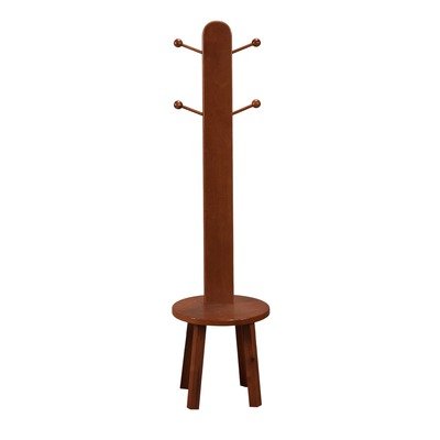 Gift Mark Clothes Tree and Stool, Honey