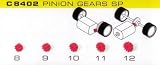Scalextric C8402 Pack 5 Assorted Pinions S Can Motor 1:32 Scale Car Accessory