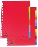Produkt-Bild: ELBA Karton-Register, blanko, DIN A4, farbig, 12-teilig VE=1
