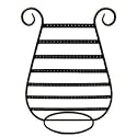 Table Top Jewelry Earring Display Holder Rack Stand Black Metal Harp