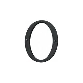 Baldwin 90670.102.CD Solid Brass House Number 0, Oil Rubbed Bronze by Baldwin