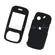 Pantech Matrix C740 (AT&T) Rubberized Snap On Protector Hard Case Rubber Feel Cover Black