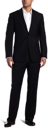 Kenneth Cole Reaction Men's Black-Solid Suit Separate Jacket