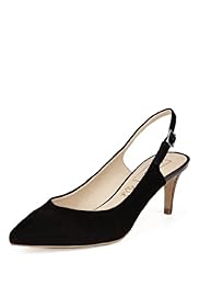 Autograph Suede Water Resistant Pointed Toe Slingback Shoes with Insolia®