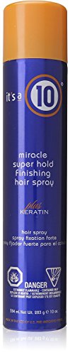 It's a 10 Miracle Super Hold Finishing Hair Spray Plus Keratin, 10 Ounce