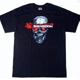 Terminator Salvation T-800 Red Eyes Black Mens T-shirt