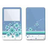 Flower Burst Blue Design iPod classic Protector Skin Decal Sticker
