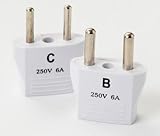 ヤザワ 海外用電源プラグセット 250V6Aヤザワ B・Cタイプ HPS2