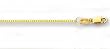 14K Yellow Gold Classic Box Chain -- 0.7mm wide, 18"