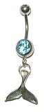 Whale's Tail Belly Button Ring with High Quality Materials