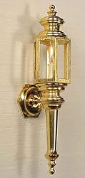 Miniature Clare-Bell Brass Works Pair of Coach Lamps