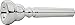 Schilke Standard Series Trumpet Mouthpiece Group I In Silver 9C4 Silver