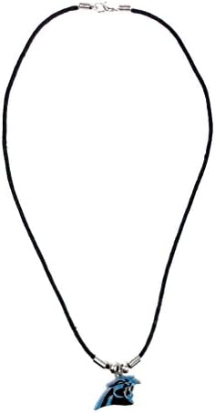 NFL Carolina Panthers NFL 18" Black Cord Necklace with Small Pendant