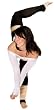 Thigh Hi Leg Warmers by KD dance, Makers of The Finest Knit Dancewear in the World, 36 Inch, Made In New York