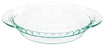 Pyrex Grip-Rite 9 1/2 Inch Pie Plate, Clear