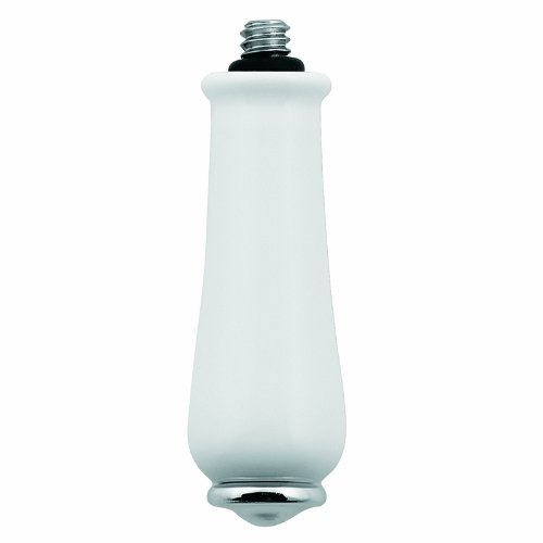 Moen 97466 Monticello Replacement Handle Knob Insert, Porcelain and Chrome