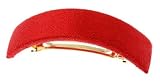 L. Erickson USA Rectangle Volume Barrette - Metallic Denim Poppy