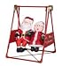 3.5 ft. - Animated Gemmy Christmas Airblown Inflatable - Mr. & Mrs. Santa Claus Porch Swing