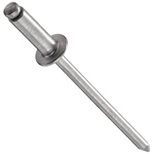 5052 Aluminum Blind Rivet, #41 Drill Size, .032"-0.125" Grip Range, .250" Length, 3/32" Diameter, Pack Of 100