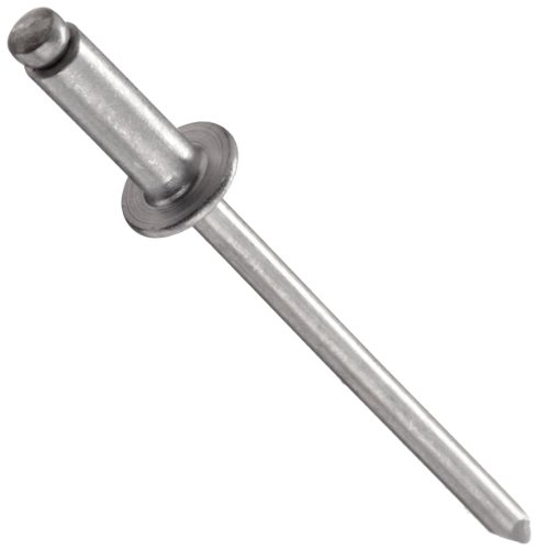 Aluminum Open End Blind Rivet 3/32 Diameter , .250 Length, Drill # 41, Grip .032-.125 (Pack of 100)