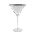 Silver Band Martini Glass Set of 6