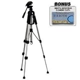 Deluxe 57″ Camera Tripod with Carrying Case For The Fujifilm FinePix S8100fd, S8000fd, S2000hd, S1000fd, A920, A900, A820. A800, A610 Digital Cameras