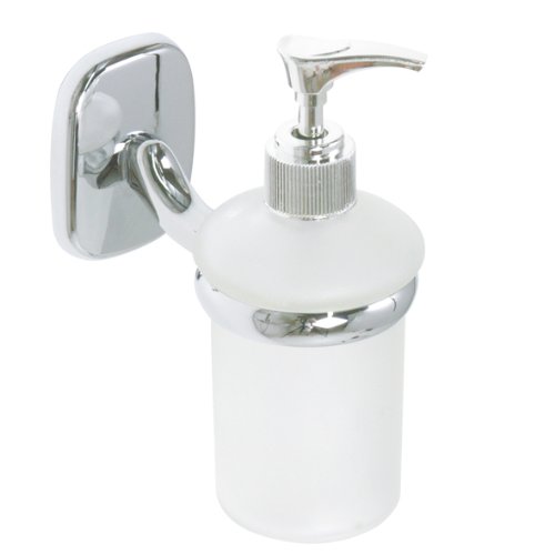 Nova Glass & Chrome Plated Liquid Soap Dispenser