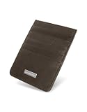 Roccobarocco Dark Brown Signature Genuine Leather Card Holder