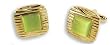 Cufflinks - Aqua Enamel Center