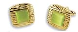Cufflinks - Aqua Enamel Center