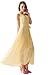 Fashion Plaza Elegant Chiffon Tie Neck Halter Maxi Dress with Belt W01005
