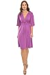 The Olian Kimono Styled Rayon Knit V-neck Dress