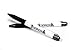 NEATLINGS Erasable Clicker Pen White Barrel, Grey Trim, Black Ink, Set of 2