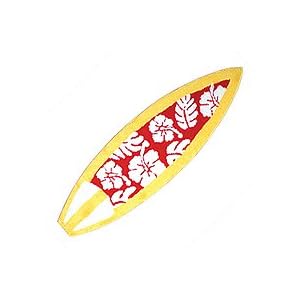 Yellow SURFBOARD surf board THROW RUG bath mat