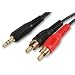 1.2m 3.5mm Stereo Jack Plug to Twin RCA Phono Plugs Lead / Cable  Connect PC iPod, MP3, TV or Hi-FiXxion Value GOLD 1.2 metre 3.5mm Stereo Jack Plug to Twin RCA Phono Plugs Lead / Cable. Connect  PC, Mac, iPod or MP3 to TV or Hi-fi etc.,