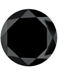 2.52 Cts 7.63x7.57x6.05 mm AA Round Brilliant ( 1 pc ) Loose Black Diamond {DIAMOND APPRAISAL INCLUDED}