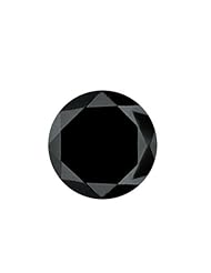 2.34 Cts 8.10x8.04x5.50 mm AA Round Brilliant ( 1 pc ) Loose Black Diamond {DIAMOND APPRAISAL INCLUDED}