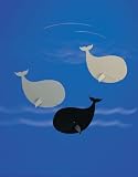 Happy Whales Mobile in Black & Gray