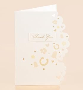 10 Die Cut Edge Thank You Cards