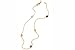 14 Karat Yellow Gold Cable Chain 10" Anklet Bracelet, Set with Multi-Color Semi-Precious Stones.